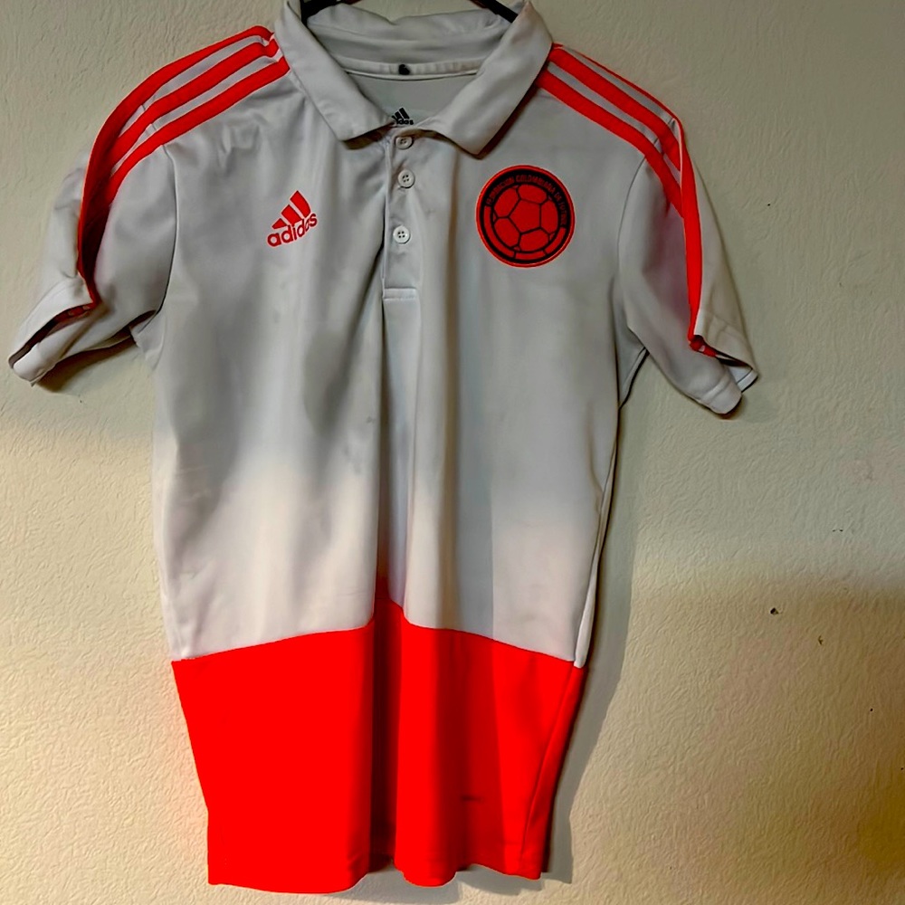 federacion colombiana del futbol jersey - men medium adidas
